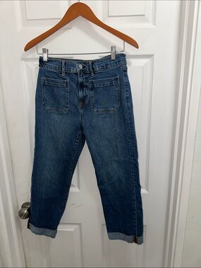 GAP Cheeky Straight Jeans in Medium Blue Wash